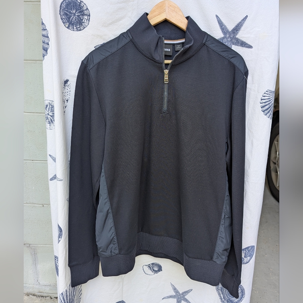 Hugo Boss NWT Sidney Jersey Park Blue Size L